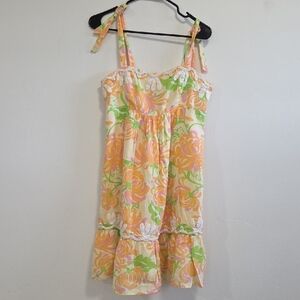 Lilly Pulitzer Pink and Orange Textured Fabric Dress